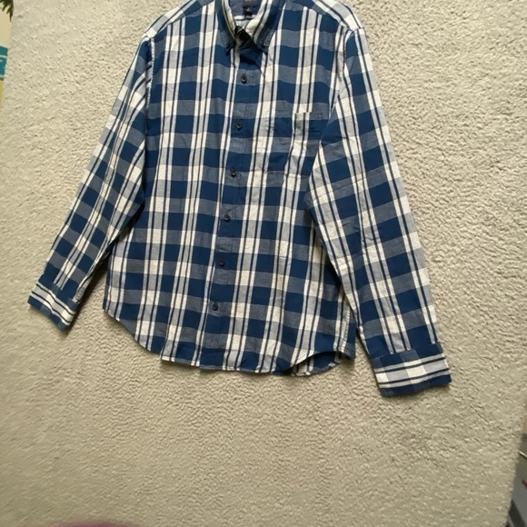 J Crew Shirt Mens Large Blue Plaid Long Sleeve Button Down - Picture 6 of 12